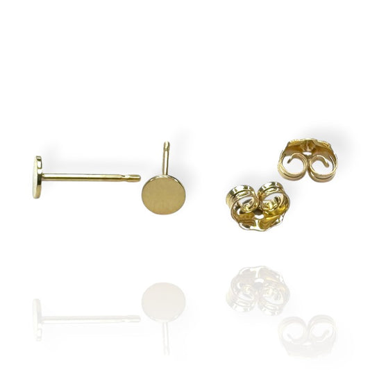 Layla 4mm Round Disc Stud