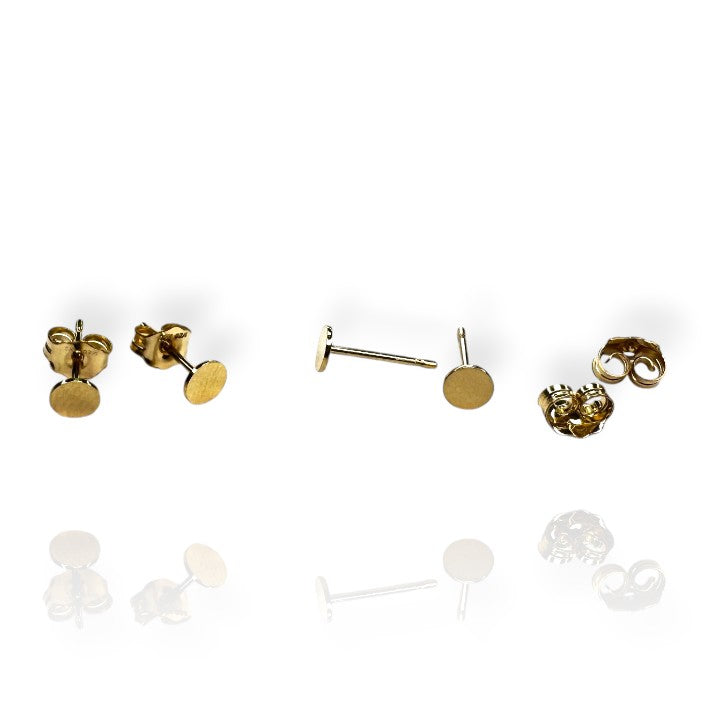 Layla 4mm Round Disc Stud